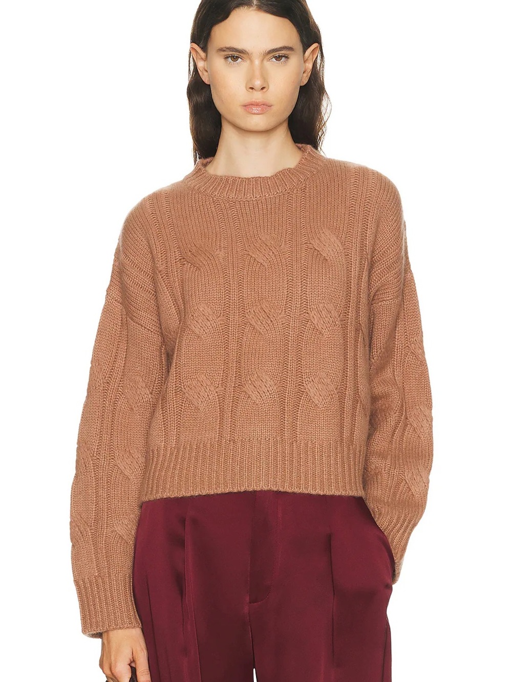 525 American Lola Lurex Cable Cropped
Pullover